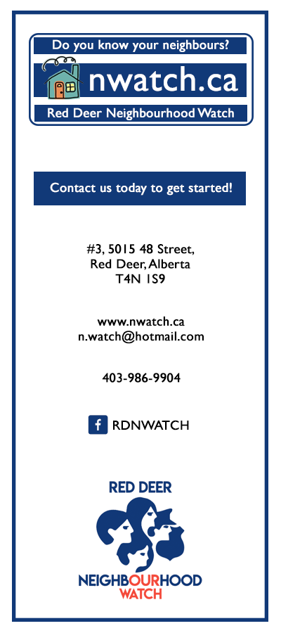 Red Deer Neighbourhood Watch on Facebook